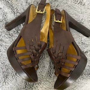 Lauren Ralph Lauren Shaina Polo Tan
Platform Sandals Size 8